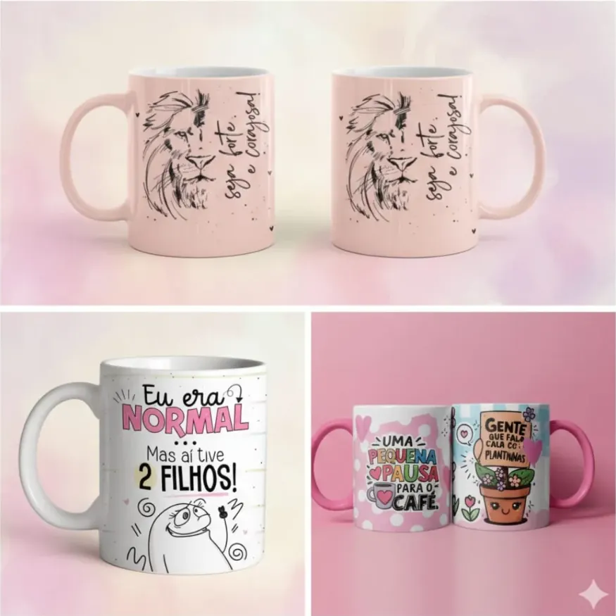 Modelos divertidos de canecas personalizadas