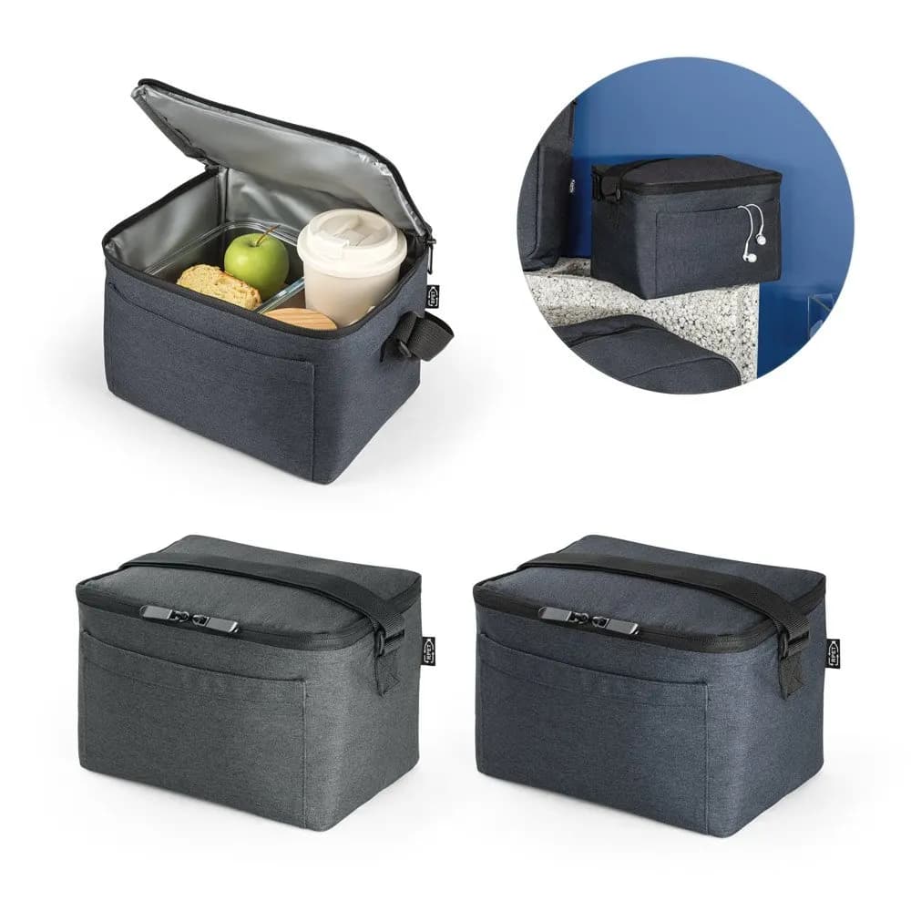 Cooler. Bolsa térmica em 600D poliéster reciclado com interior forrado em PEVA 6 L