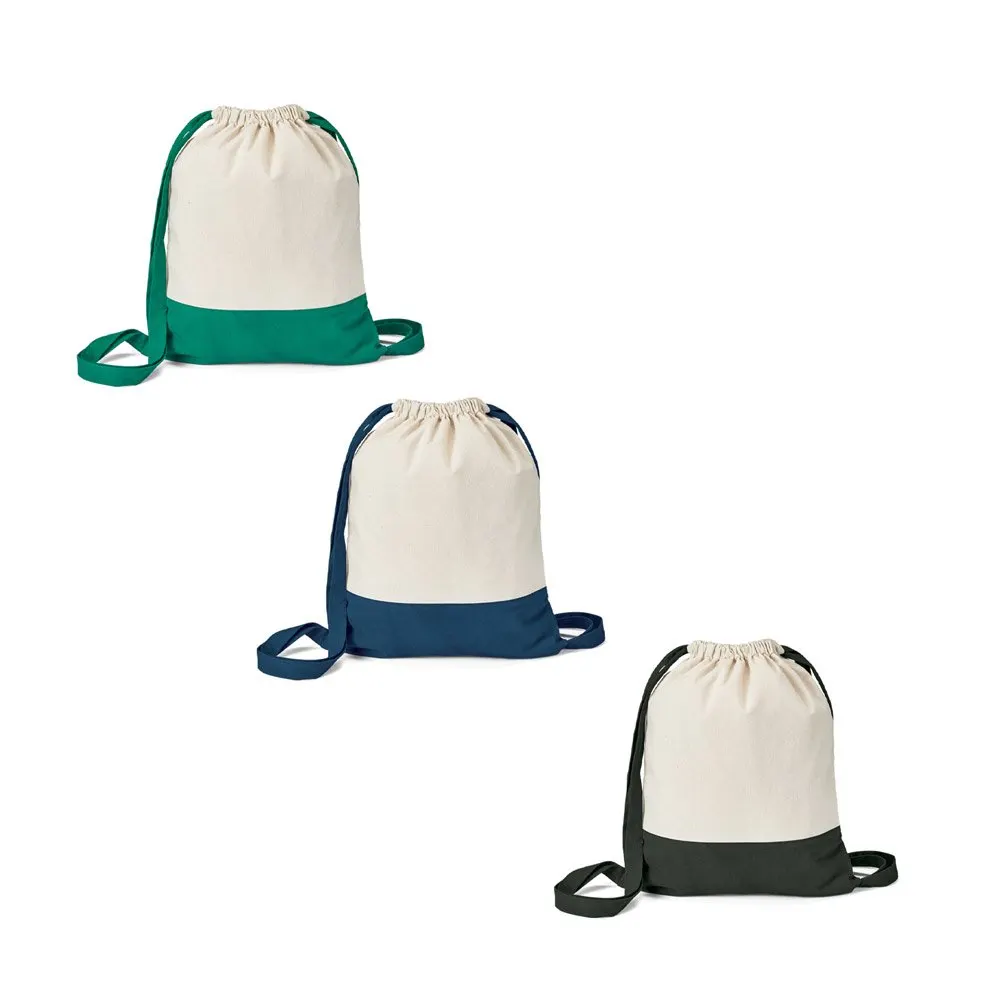 Saco tipo mochila 100% algodão (180 g/m²)