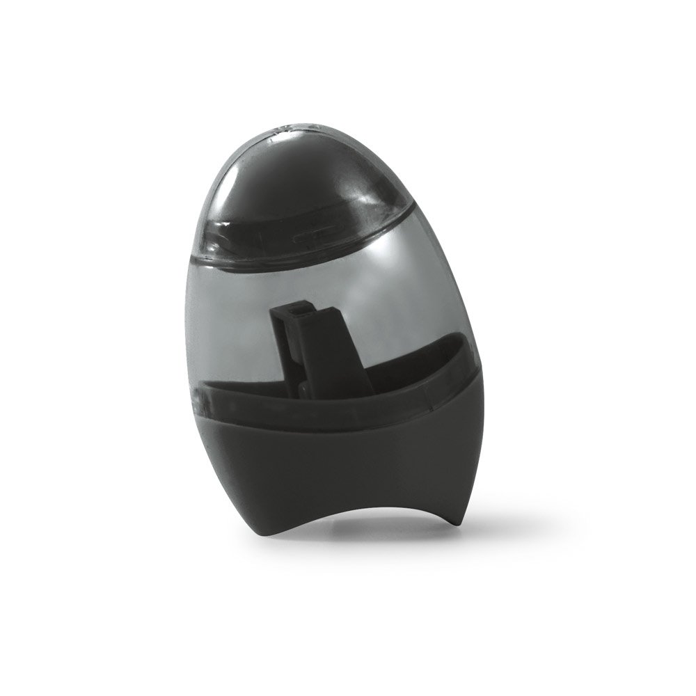 Apontador 2 em 1 em PS com depósito transparente e borracha - Imagem 2