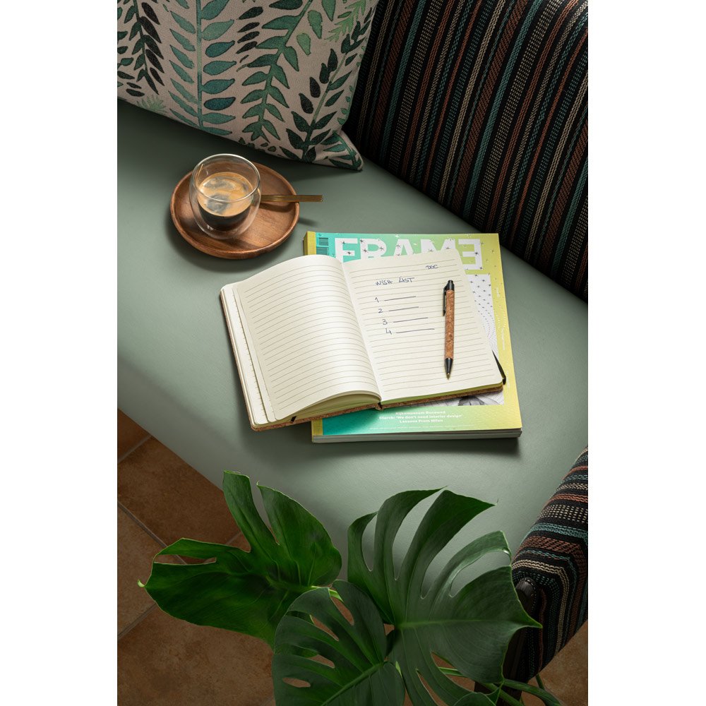 Conjunto de bloco de notas e esferográfica em cortiça - Imagem 3