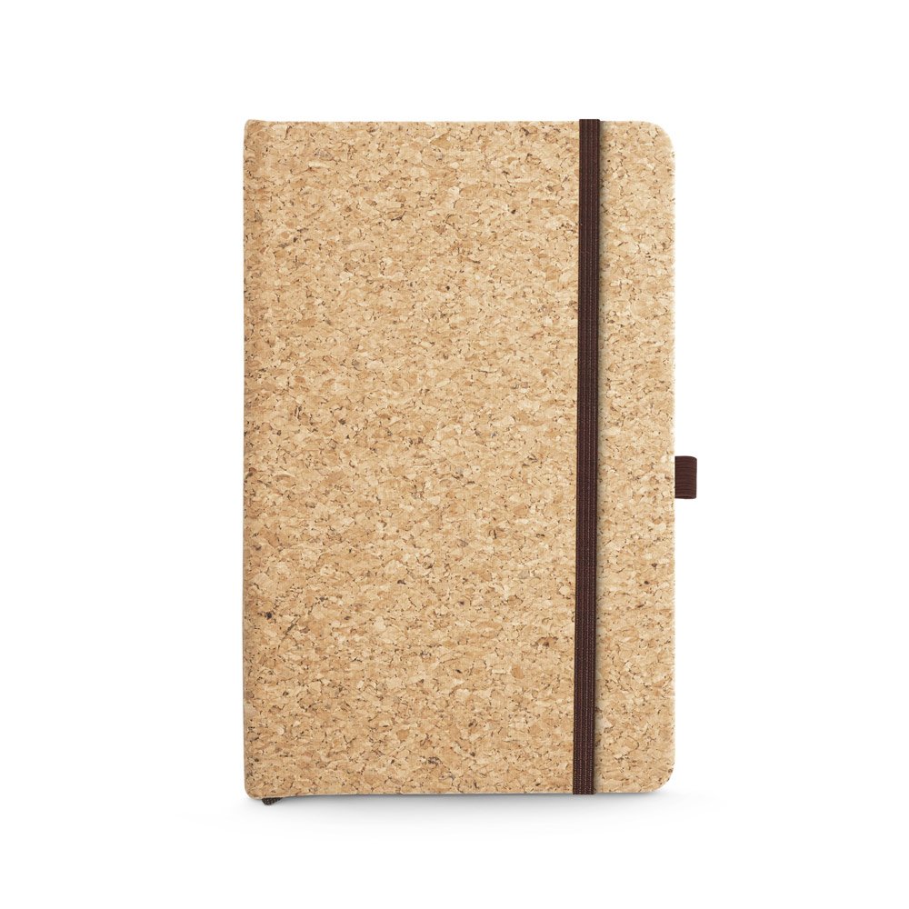 Caderno A5 de capa dura em cortiça com 160 páginas lisas - Imagem 2
