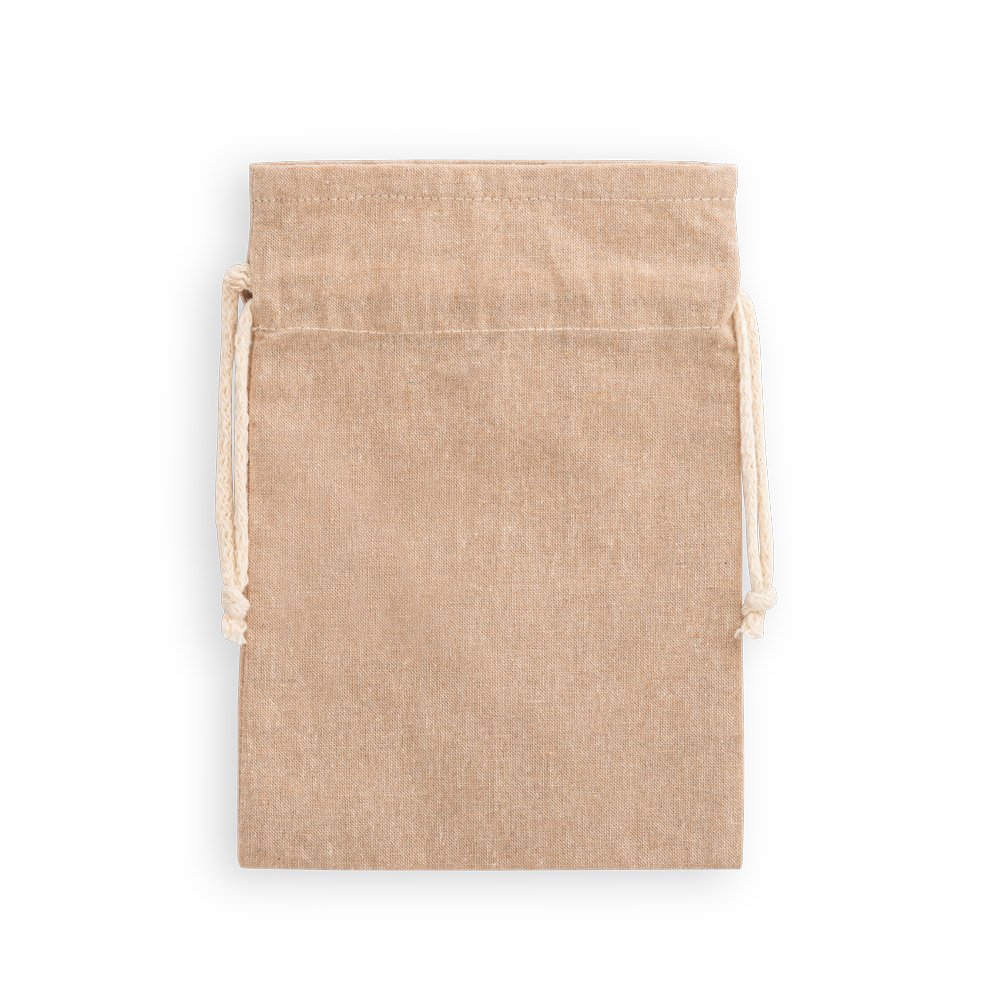 Sacola em 70% algodão reciclado e 30% poliéster reciclado (140 g/m²) sem tingimento - Imagem 6