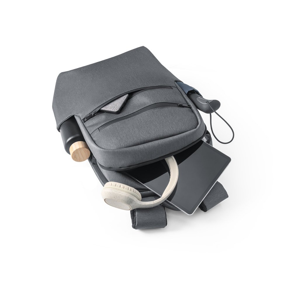 Mochila para notebook 15" em Nylon 2Tone impermeável - Imagem 5