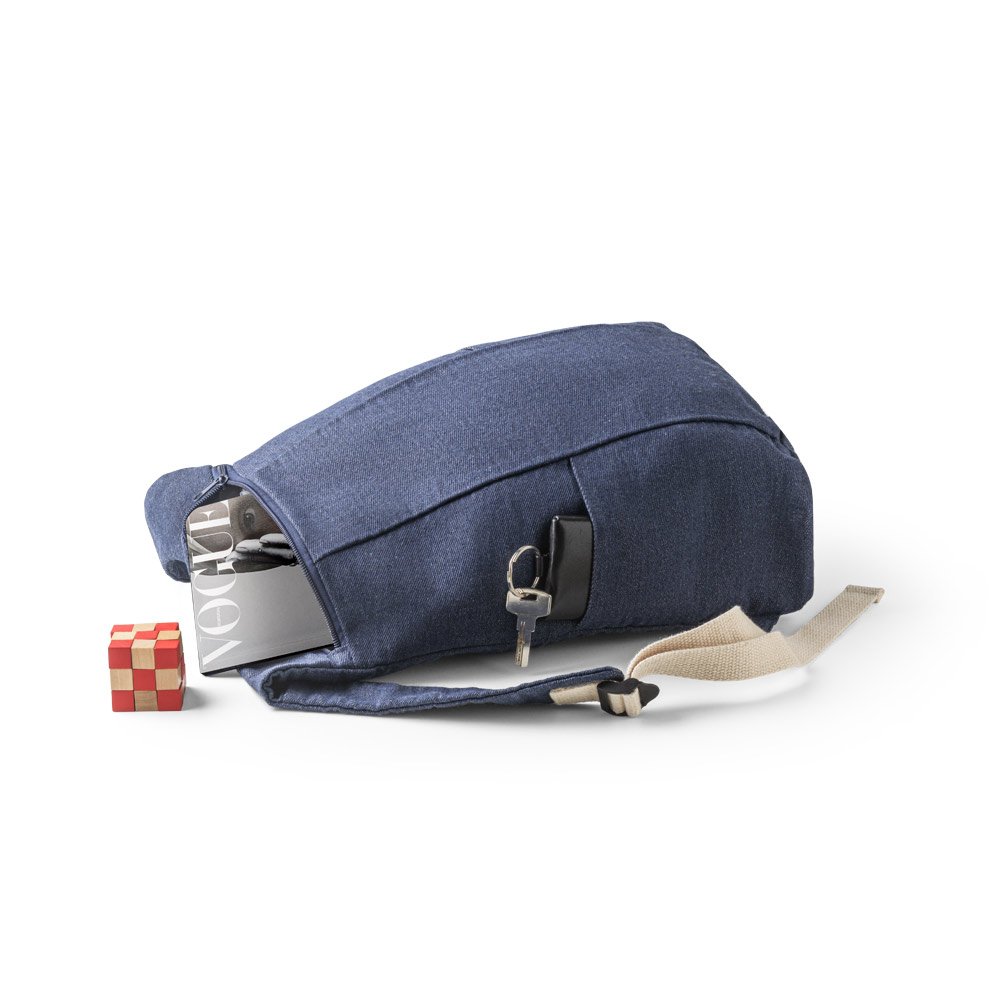 Mochila casual em denim reciclado (300 g/m²) - Imagem 8
