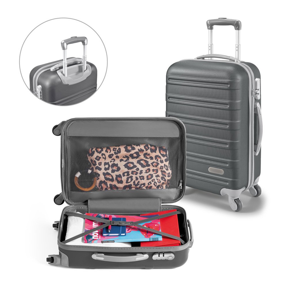 Mala de viagem executivo em ABS com interior forrado 36 L