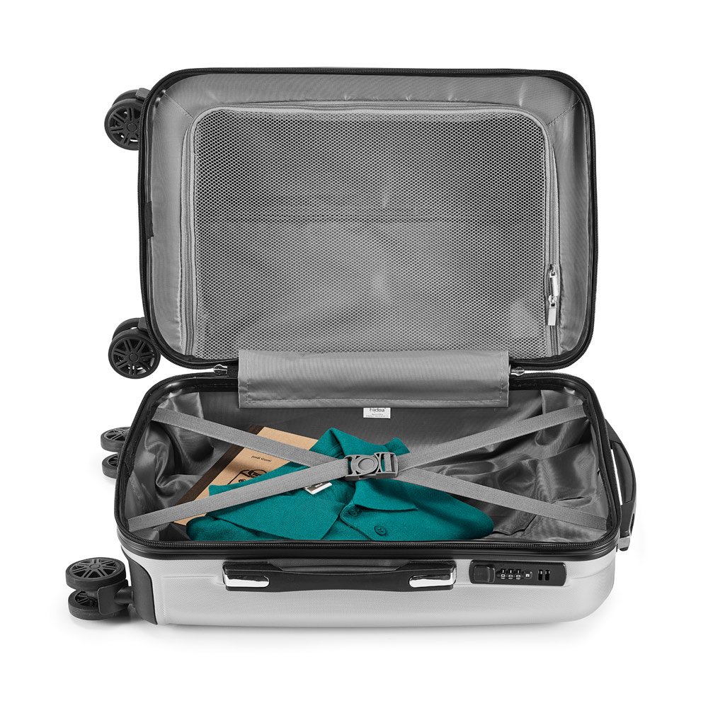 Mala de viagem executivo em ABS e PET com interior forrado 33 L - Imagem 6