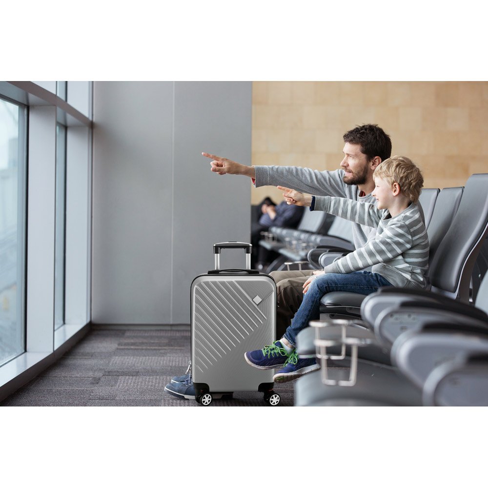 Mala de viagem executivo em ABS com interior forrado 37 L - Imagem 3