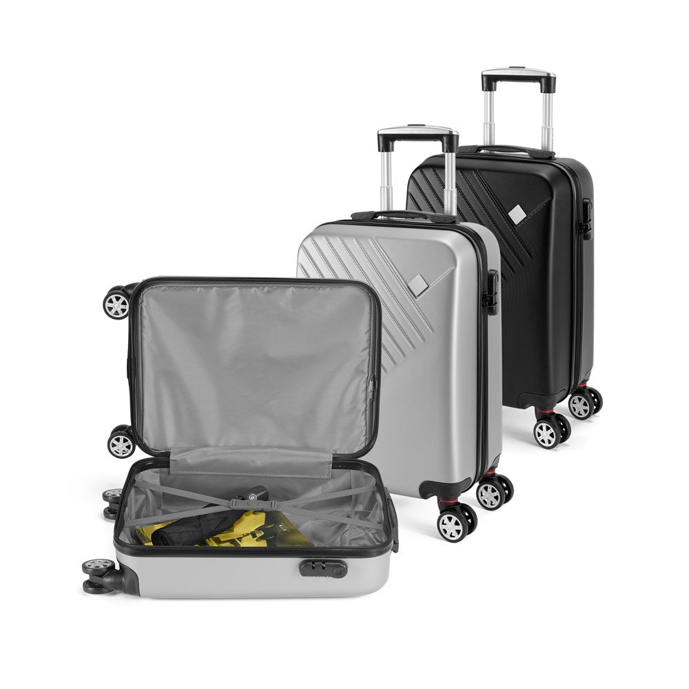 Mala de viagem executivo em ABS com interior forrado 37 L