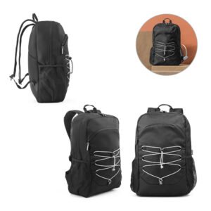Mochila para notebook 15'6" em 300D e 600D, ambos em poliéster reciclado com elementos refletores 18 L