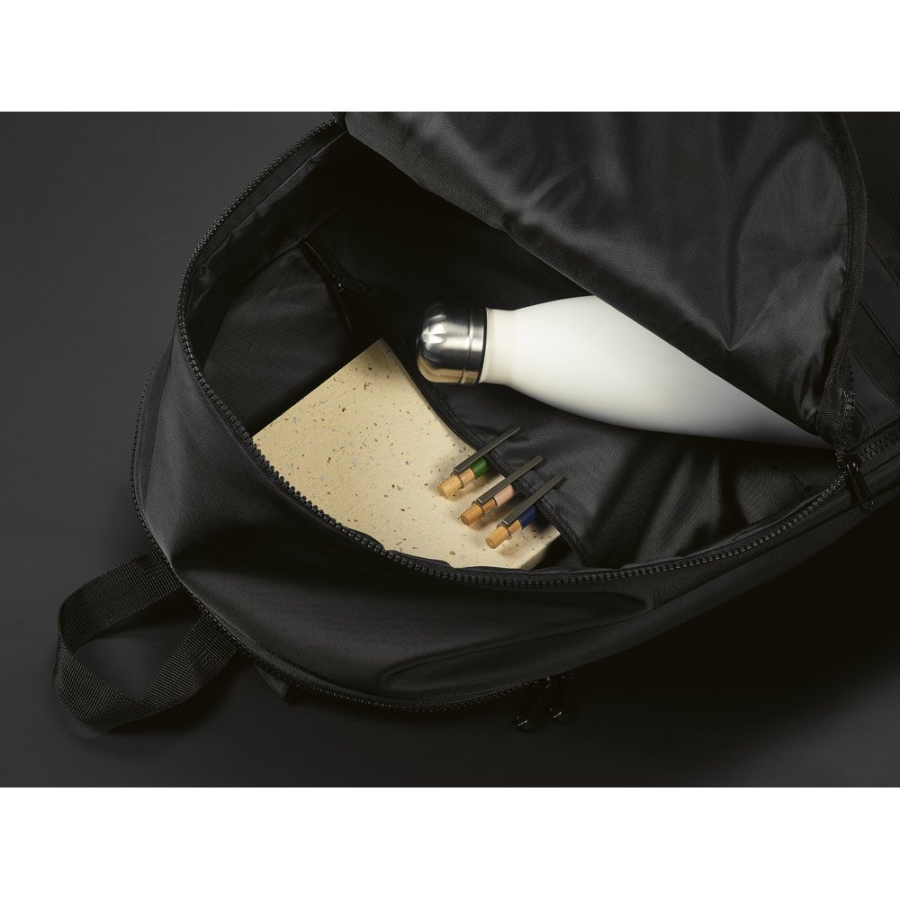 Mochila em poliéster reciclado 290T 3 sarja com compartimento para notebook 15" 18 L - Imagem 9
