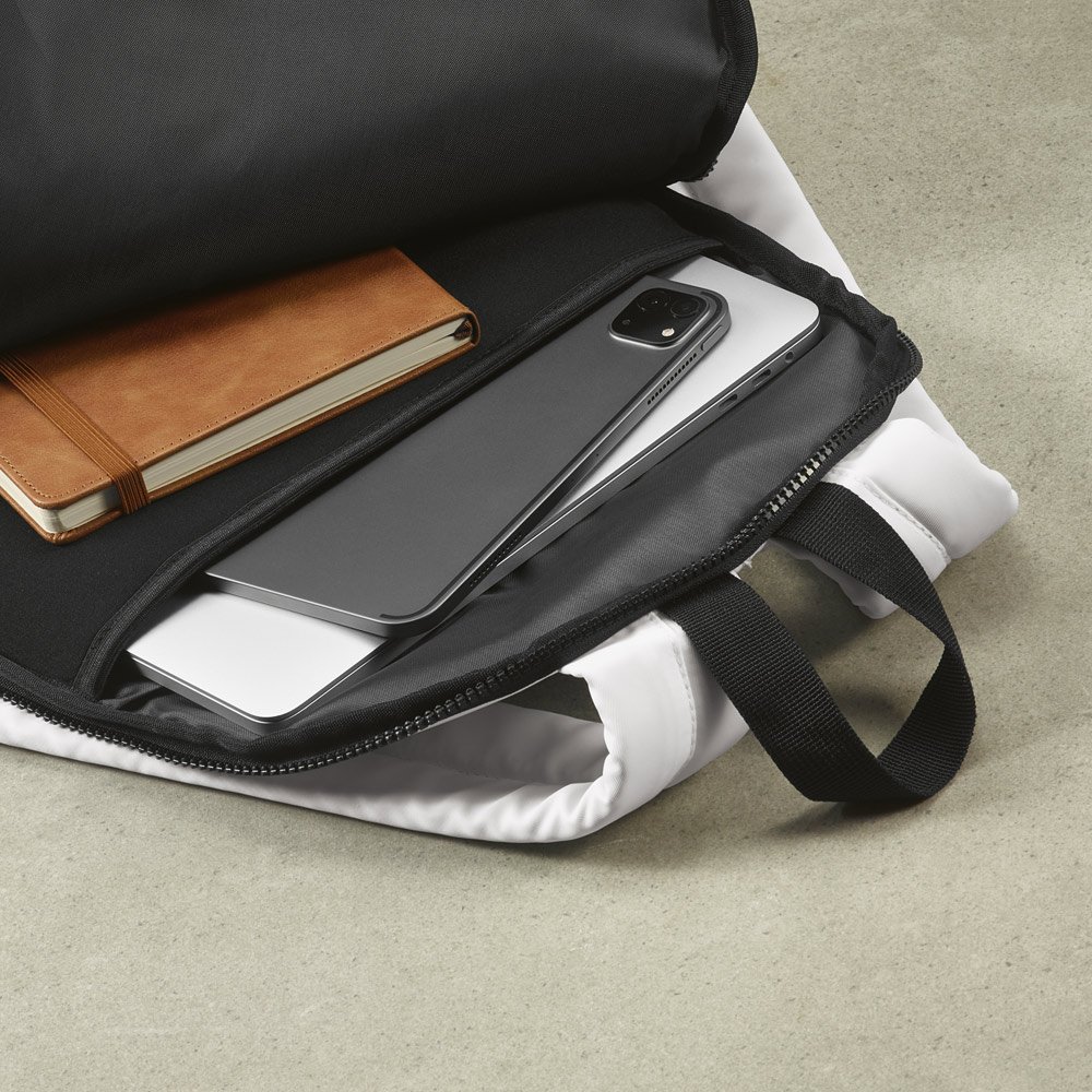 Mochila em poliéster reciclado 290T 3 sarja com compartimento para notebook 15" 18 L - Imagem 21