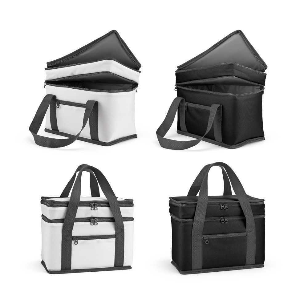 Sacola térmica em poliéster reciclado 600D com isolamento em PEVA 9'5 L