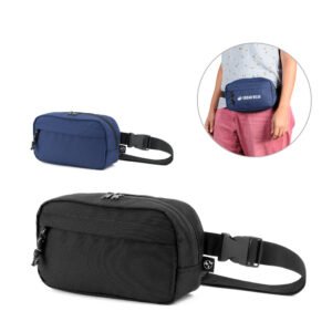 Pochete em 600D poliéster reciclado e forra em 210D poliéster reciclado