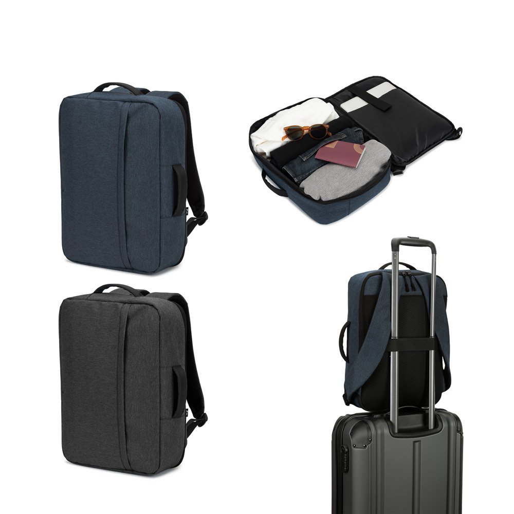 Mochila para notebook 15'6" em poliéster reciclado 300D de alta densidade 15 L