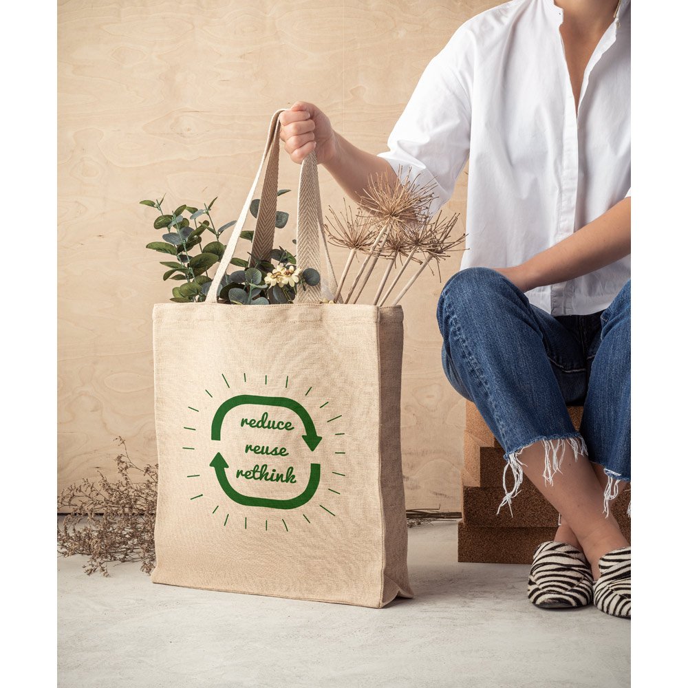 Sacola em juco (mistura de algodão e juta, 275 g/m²) - Imagem 3