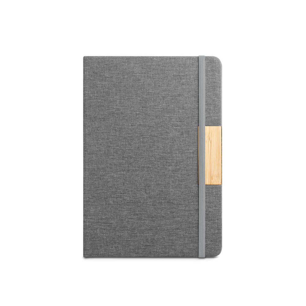 Caderno A5 de capa dura em tecido PET 100% reciclado com 160 páginas pautadas - Imagem 13