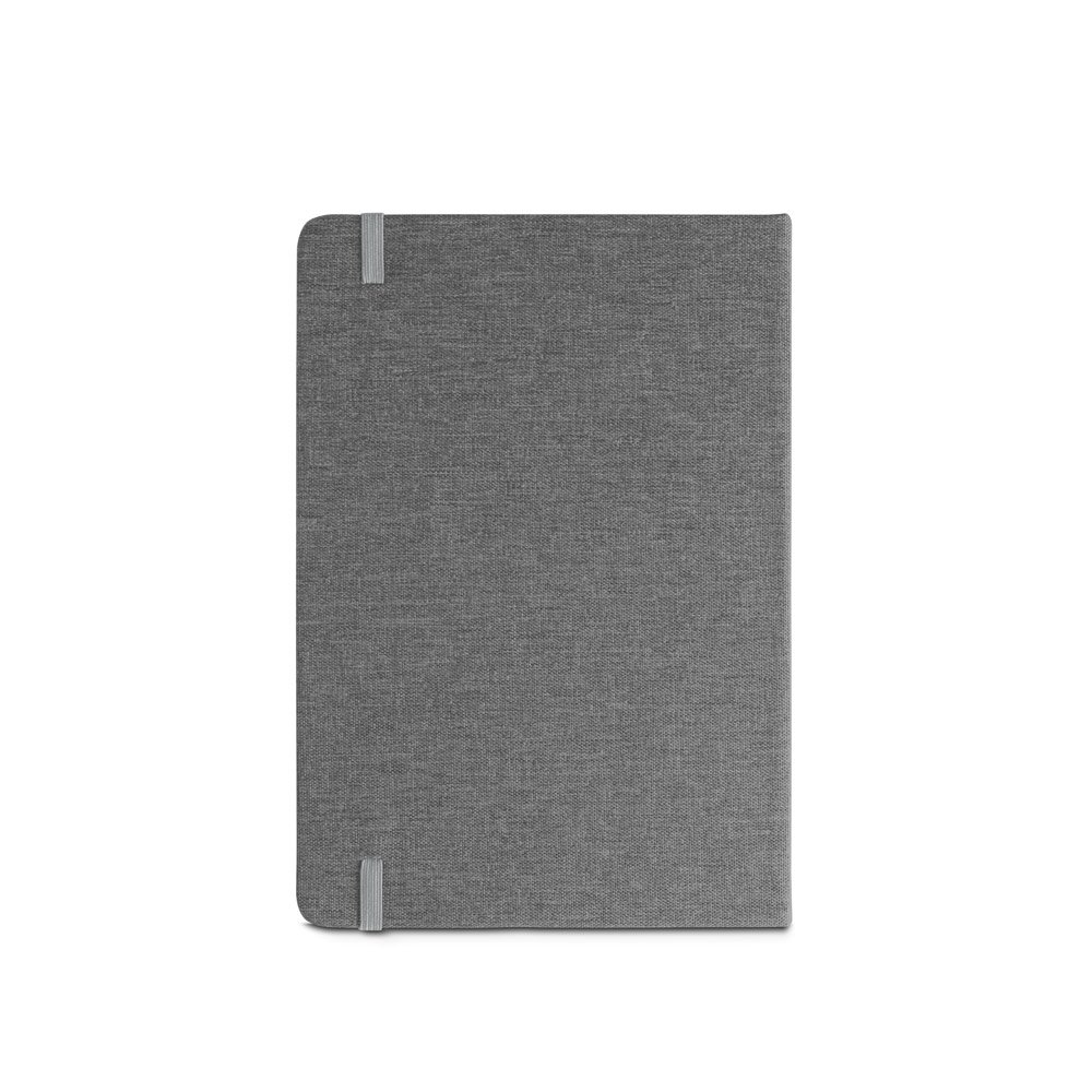 Caderno A5 de capa dura em tecido PET 100% reciclado com 160 páginas pautadas - Imagem 14