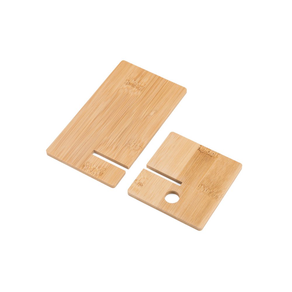 Suporte para celular em bambu, desmontável em duas partes - Imagem 6