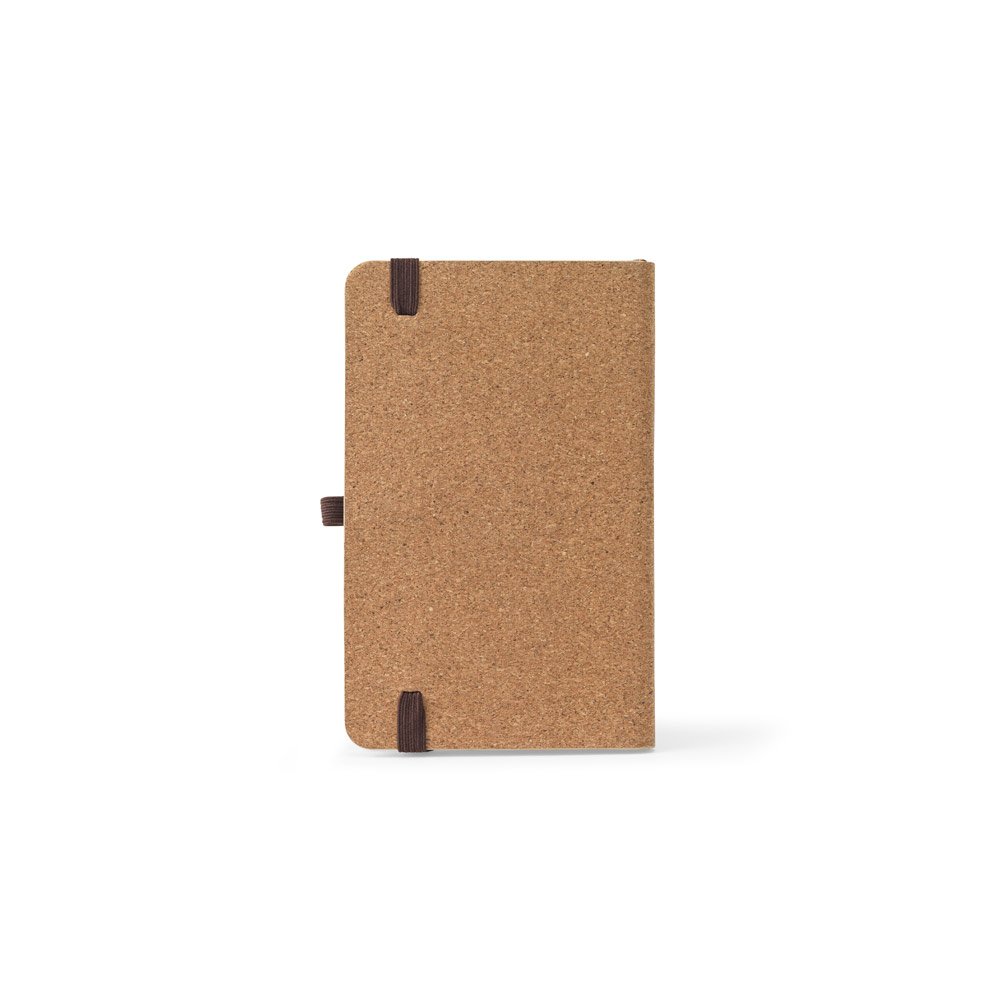 Caderno de bolso de capa dura em folha de bambu e cortiça com 160 páginas pautadas - Imagem 4