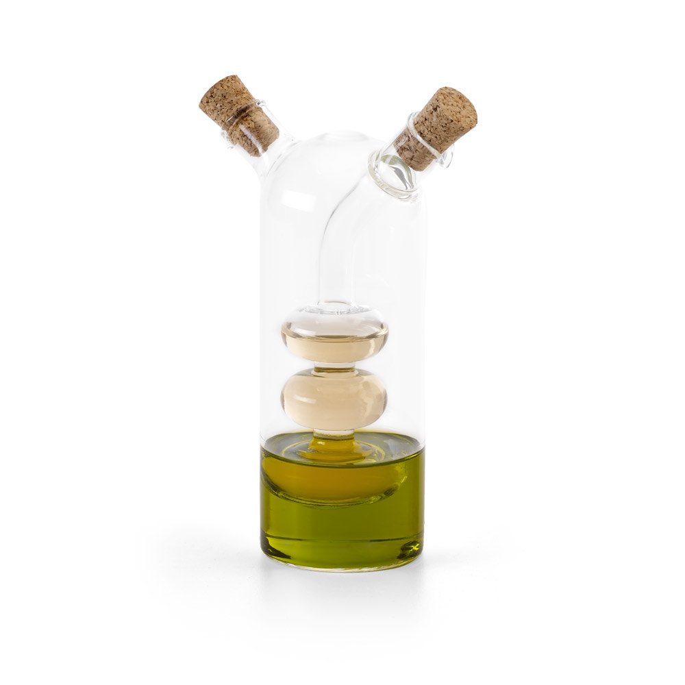 Galheteiro em vidro que contém dois reservatórios 50 mL e 250 mL - Imagem 3