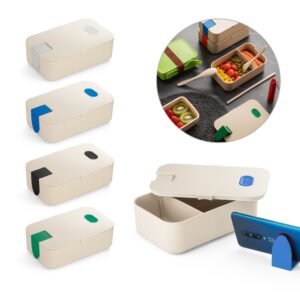 Lancheira. Marmita hermética em fibra de bambu e PP 1 L