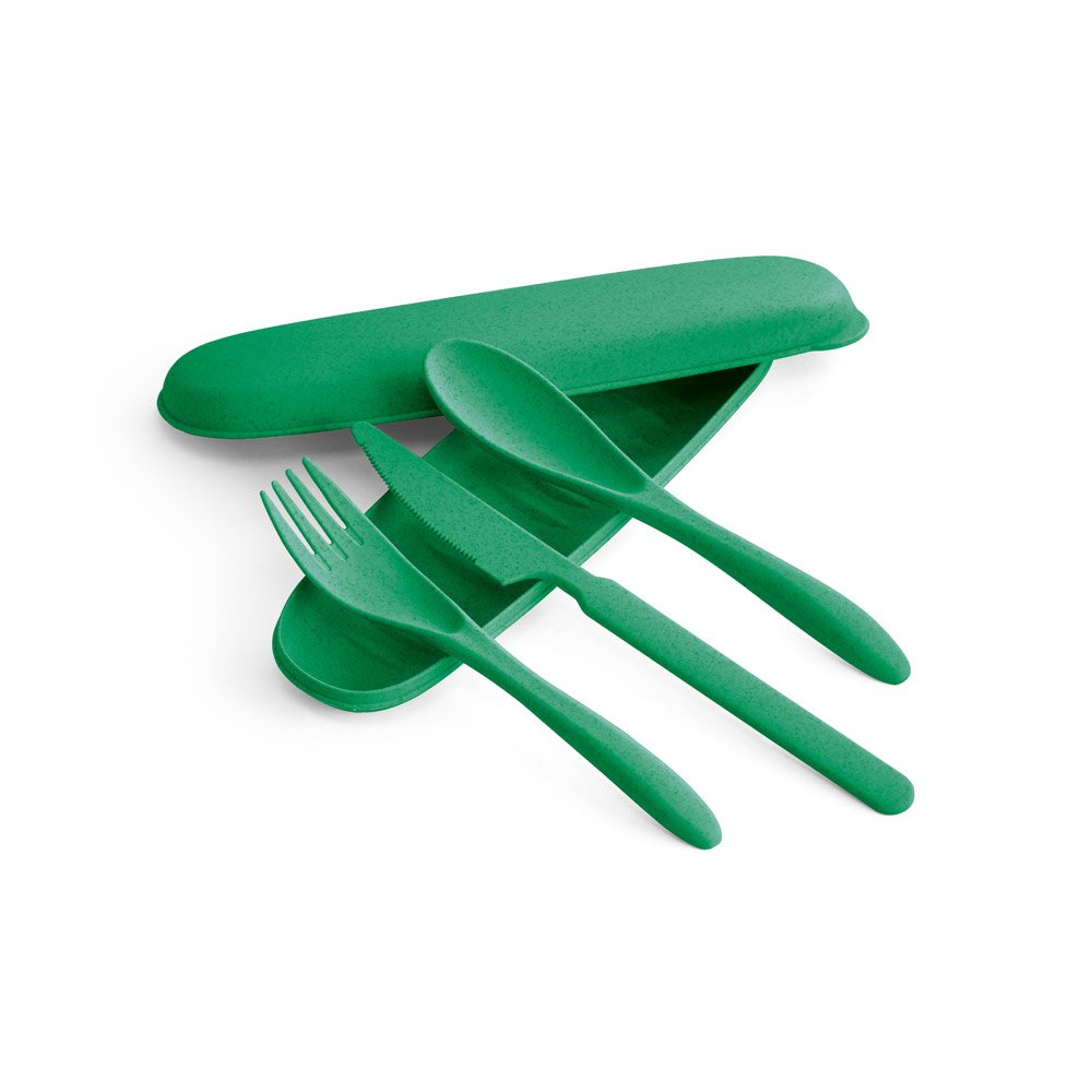 Conjunto de 3 de talheres em fibra de bambu e PP - Imagem 10