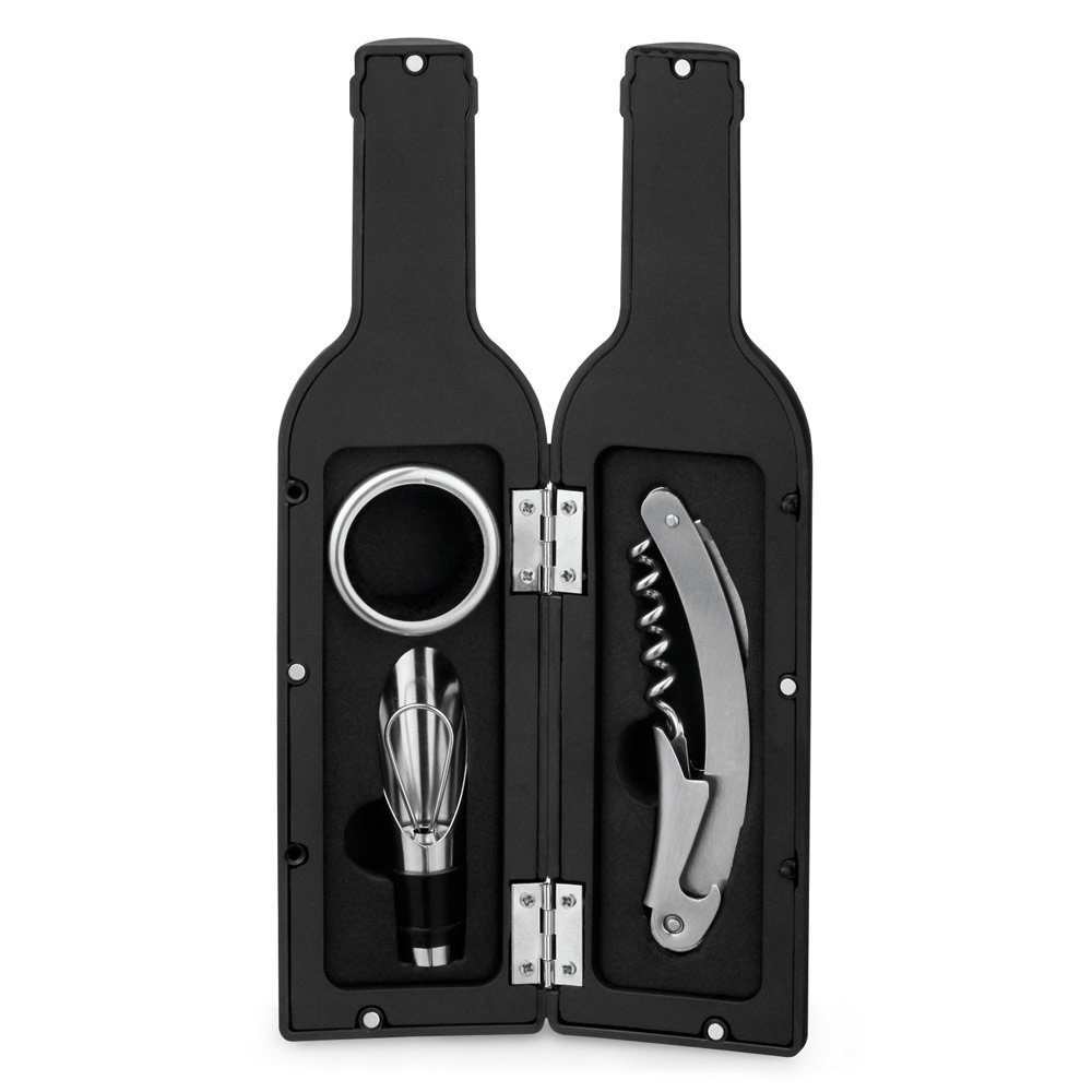 Conjunto para vinhocom três componentes em metal - Imagem 2