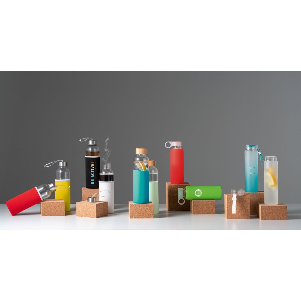 Squeeze em vidro borossilicato e tampa em AS com alça 470mL - Imagem 3