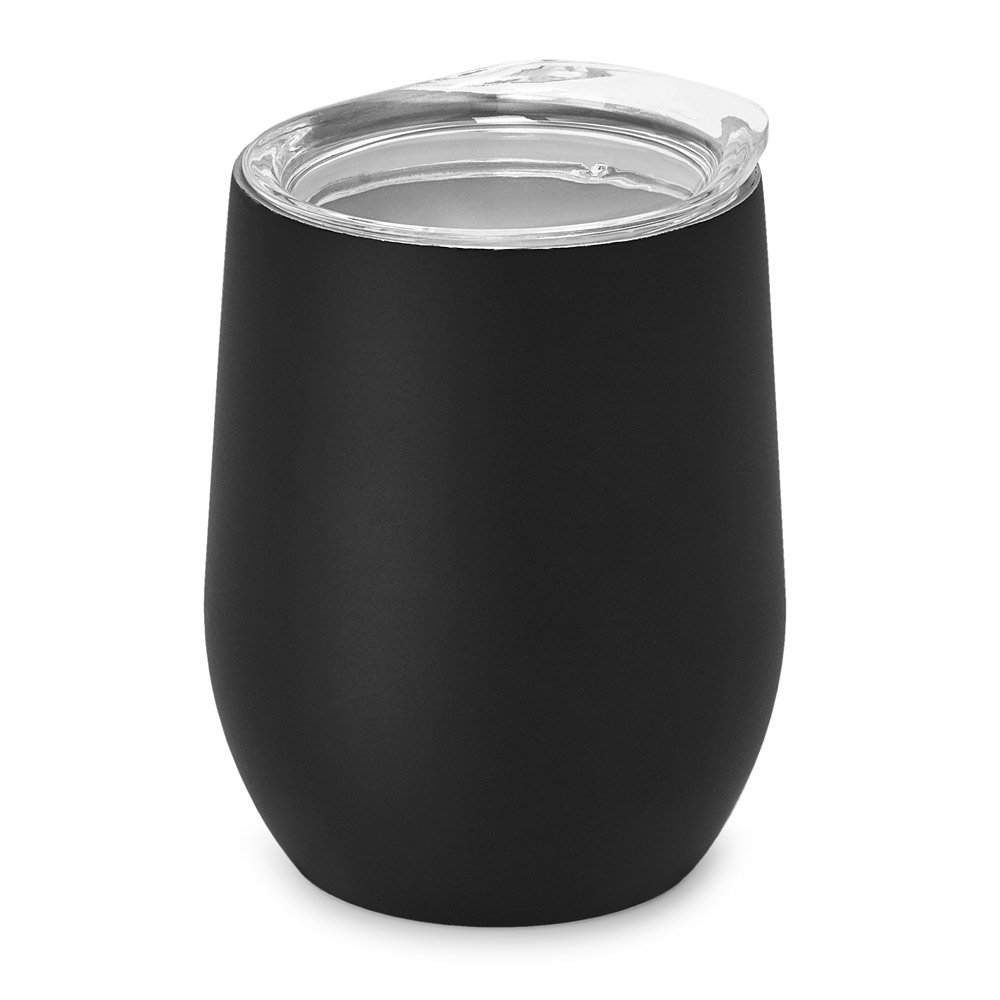 Copo de viagem em aço inox, térmico com parede dupla isolada a vácuo e acabamento mate 400 mL - Imagem 4