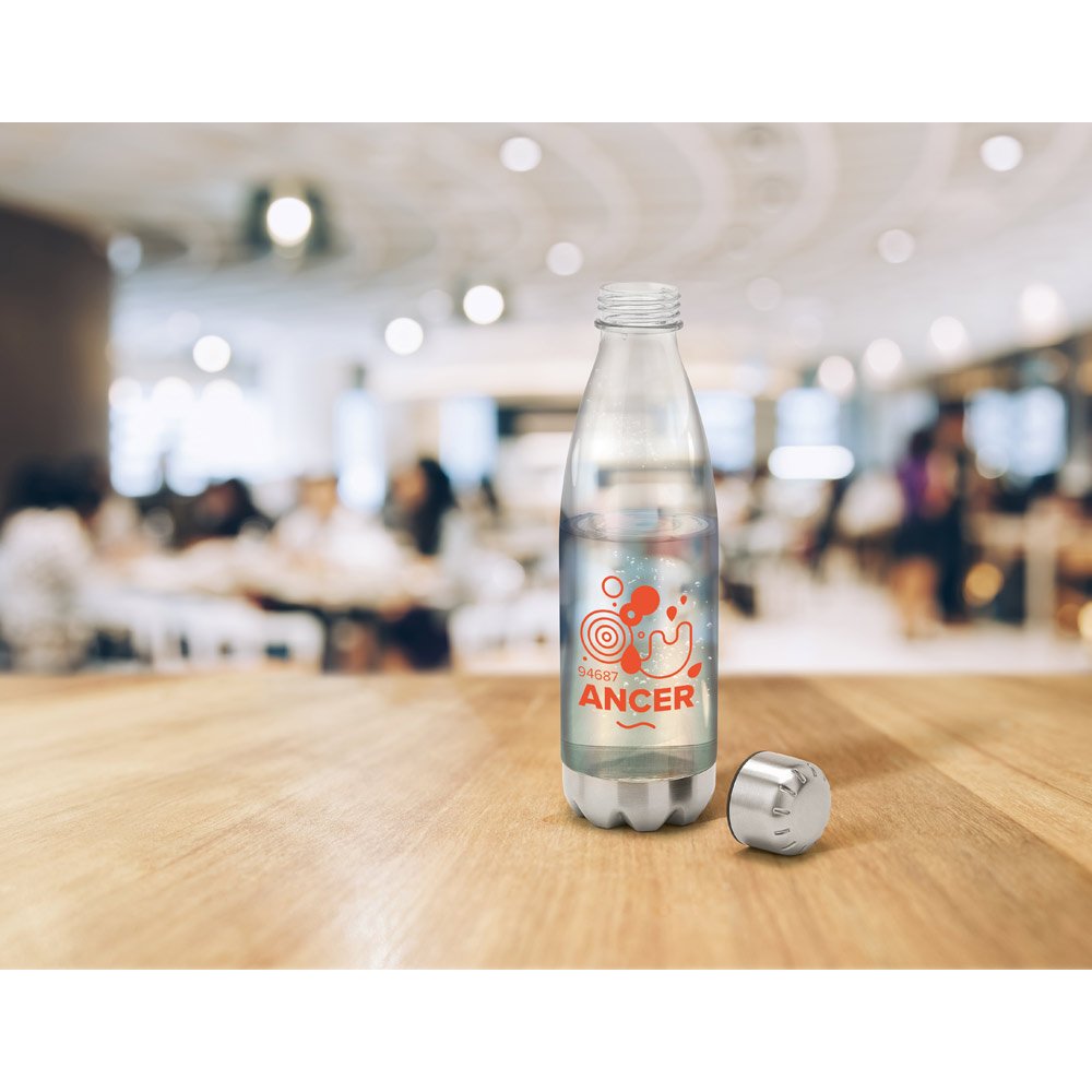 Squeeze em AS, com tampa e base em aço inox 700 mL - Imagem 3