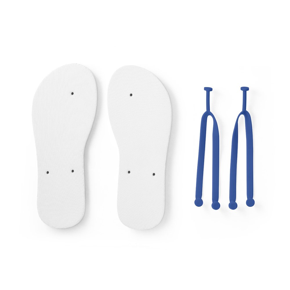 Chinelos com sola e m EVA totalmente personalizável em sublimação e tira em PVC - Imagem 3