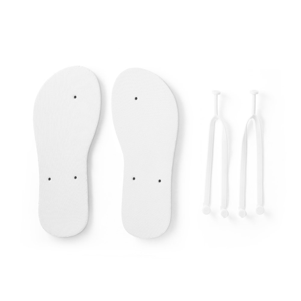 Chinelos com sola e m EVA totalmente personalizável em sublimação e tira em PVC - Imagem 5