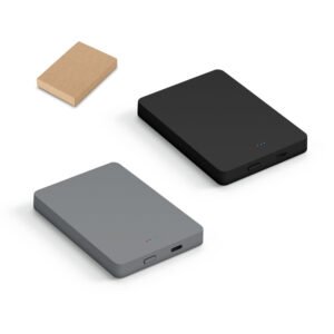 Bateria portátil de carregamento rápido em ABS 100% reciclado com acabamento em mate e capacidade de 10'000 mAh