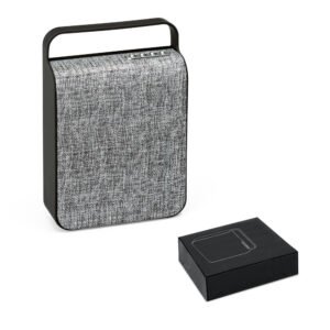 Caixa de som com microfone em ABS