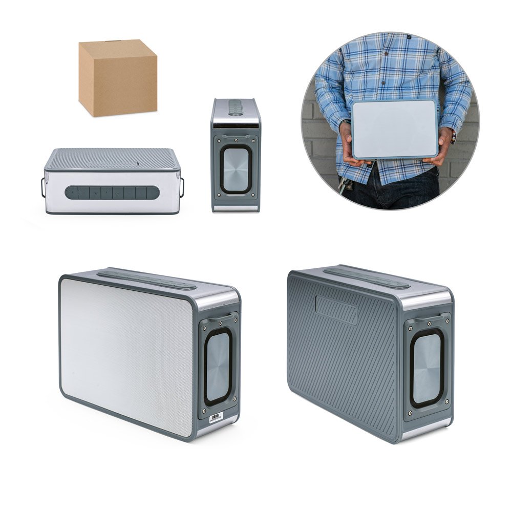 Caixa de som em ABS 100% reciclado com microfone incorporado 5'200 mAh