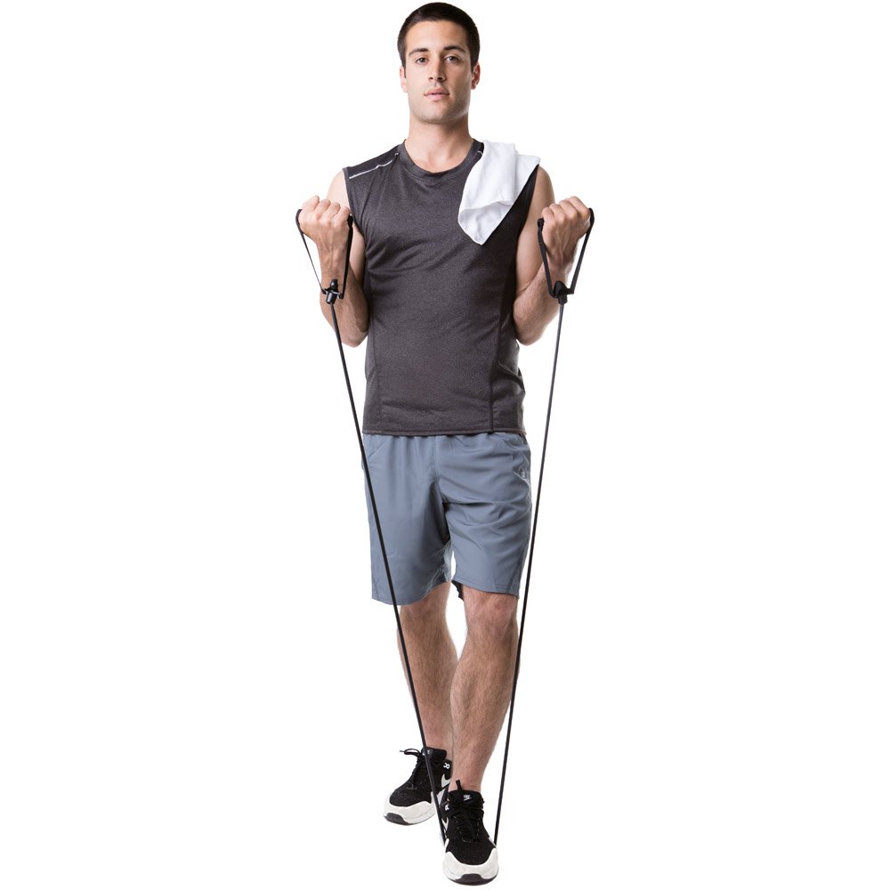 Conjunto fitness composto por elástico e corda de pular - Imagem 3