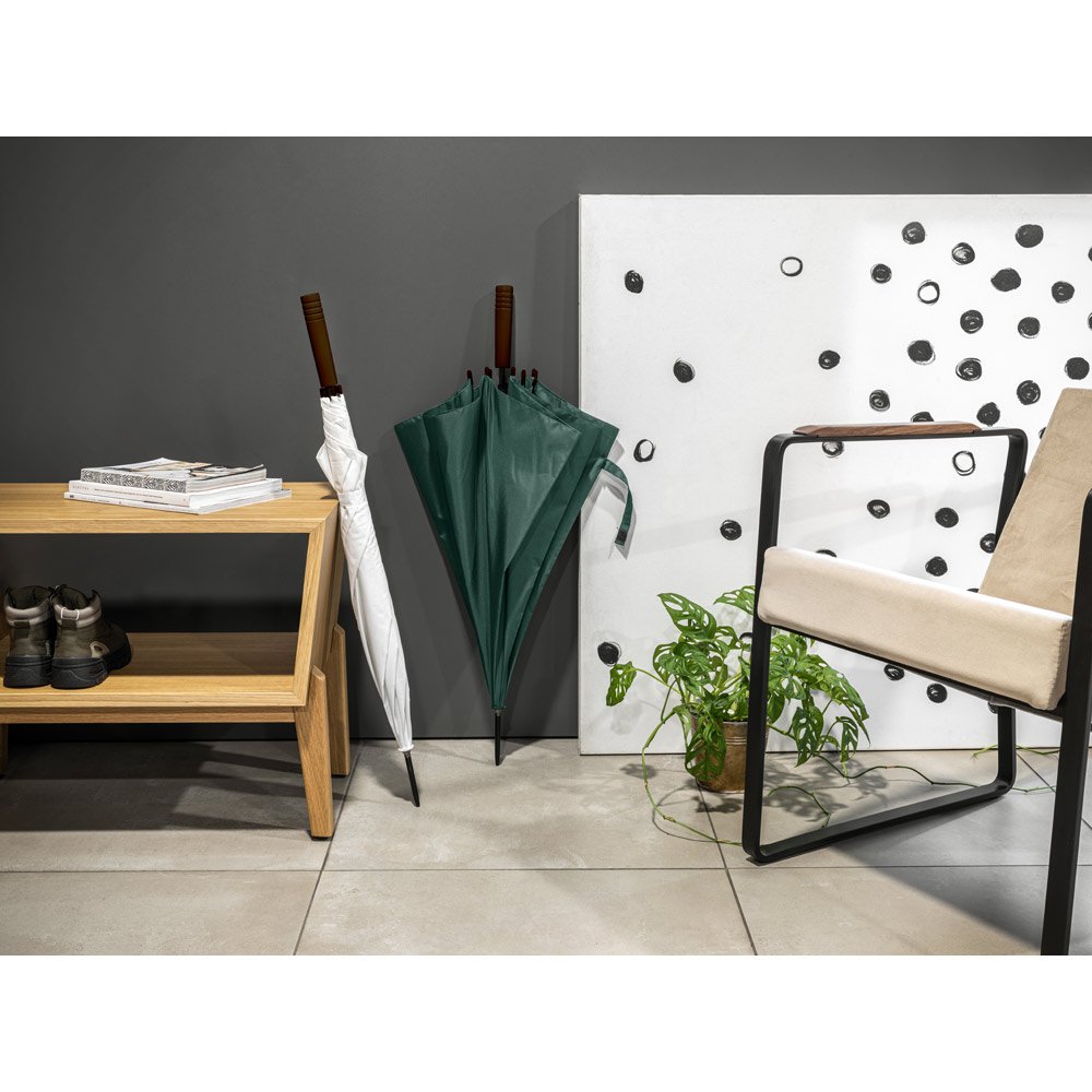 Guarda-chuva em 100% poliéster reciclado pongee 190T com abertura automática - Imagem 3